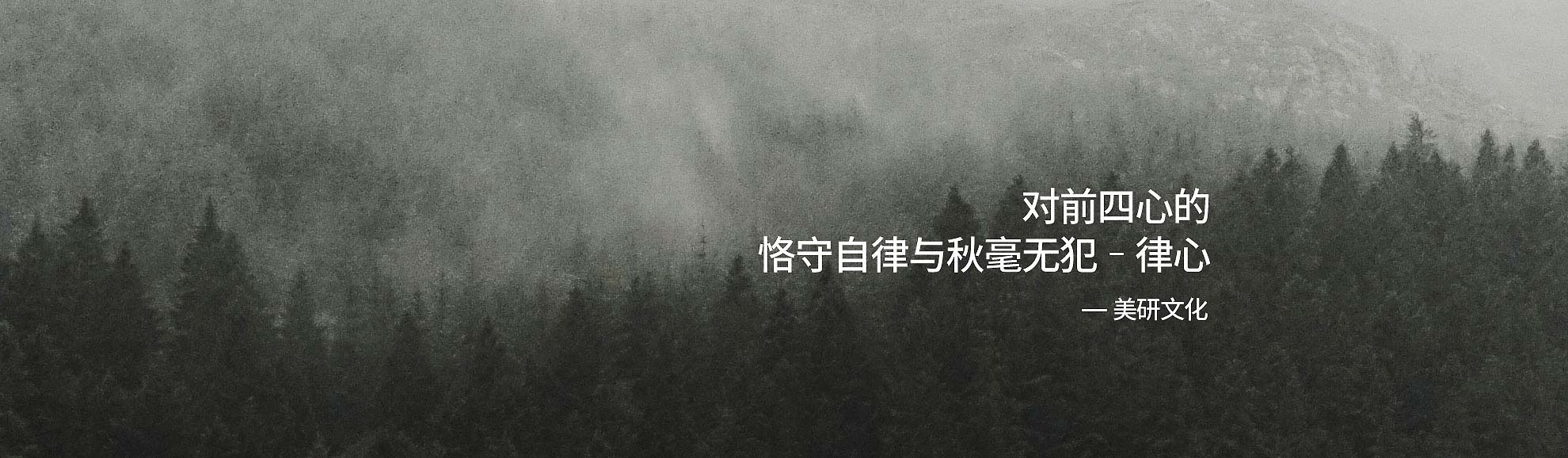 律心是對前四心的恪守自律與秋毫無(wú)犯-美研標識設計公司