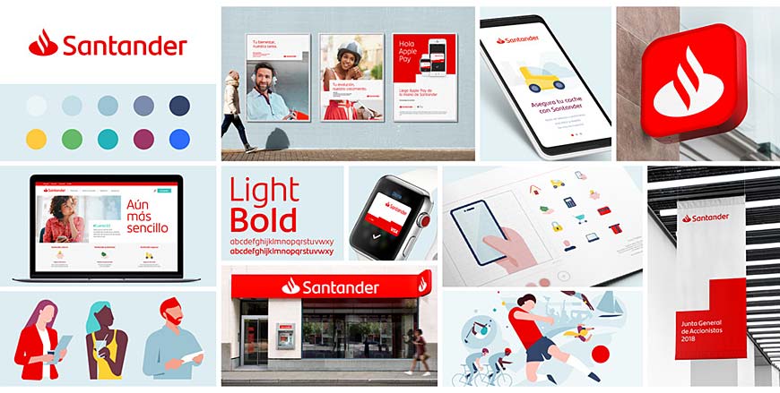 西班牙Santander銀行LOGO設計，改善用戶(hù)體驗是王道-6