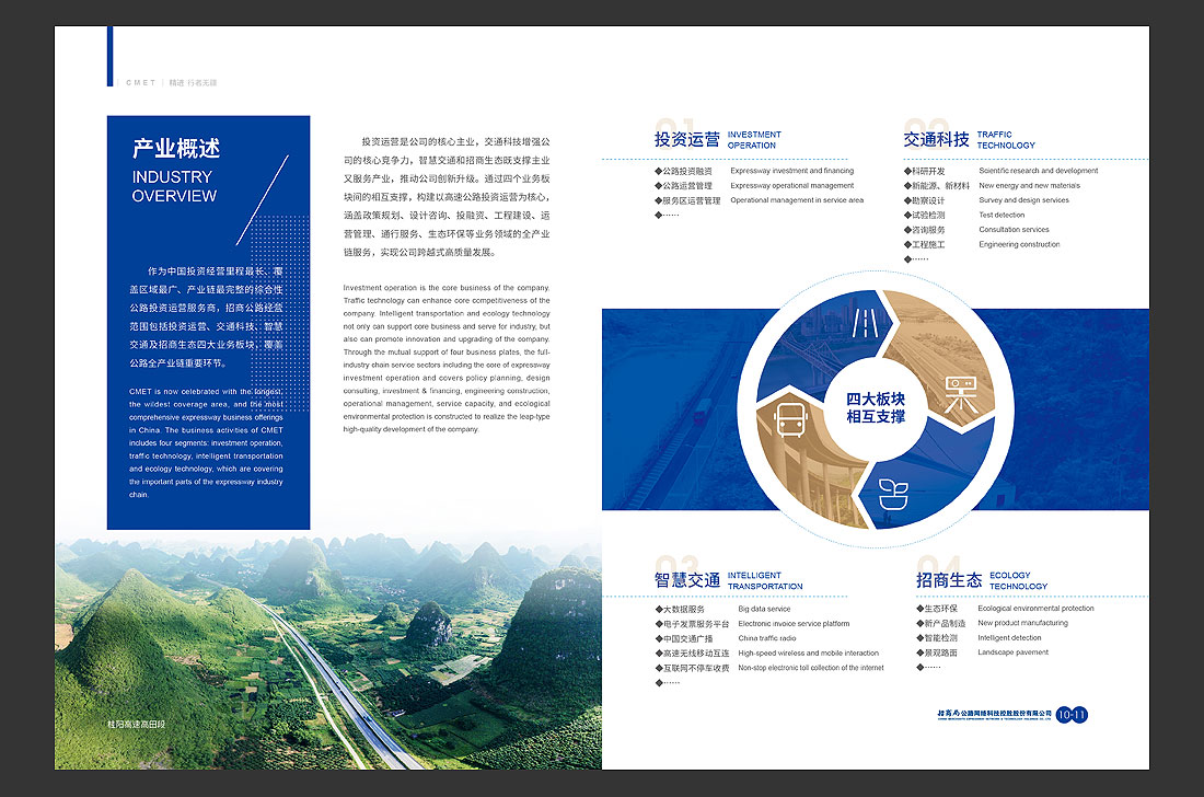 招商局集團畫(huà)冊設計，招商公路宣傳冊-10